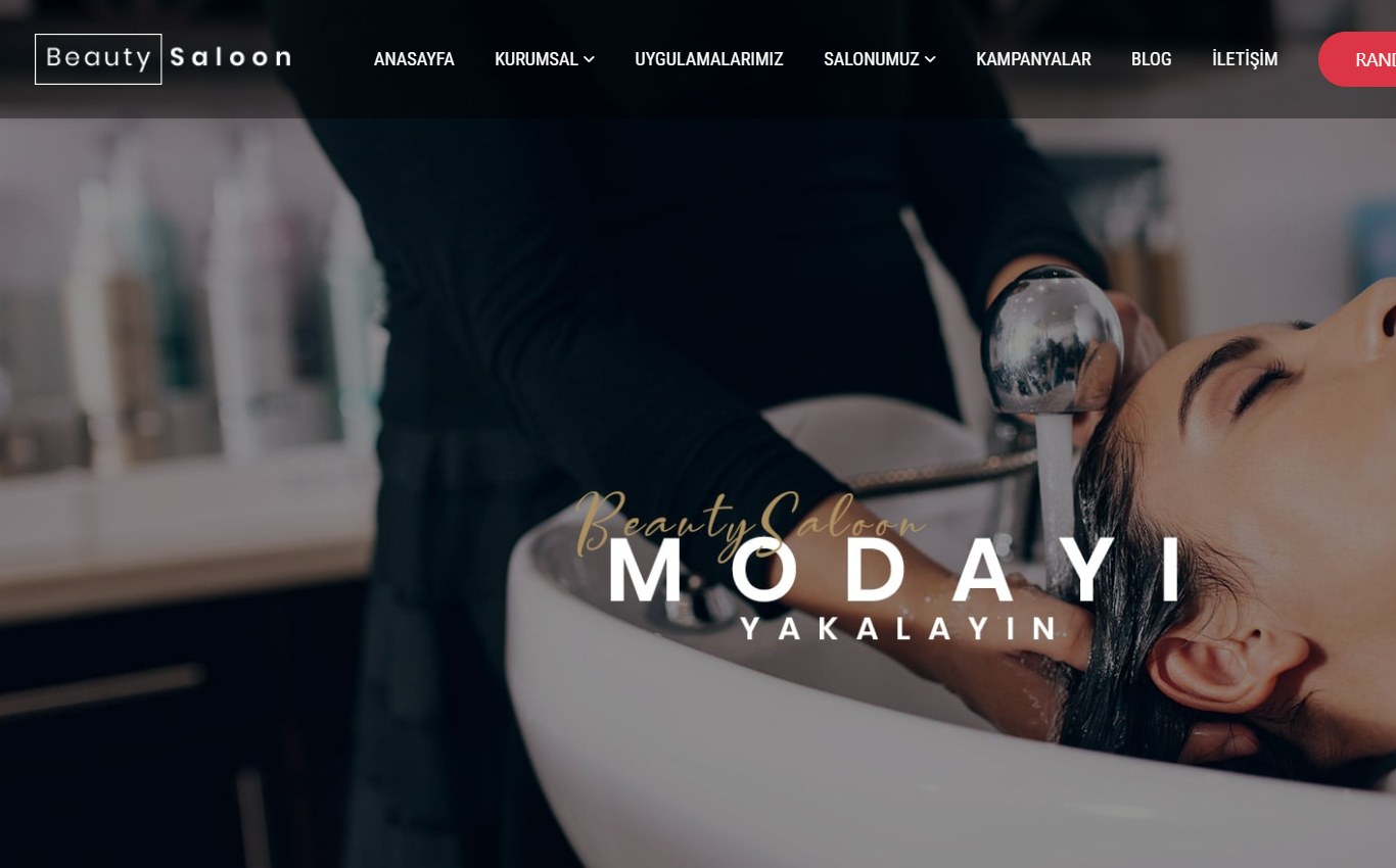 Güzellik & Bakım 2 web tasarım teması