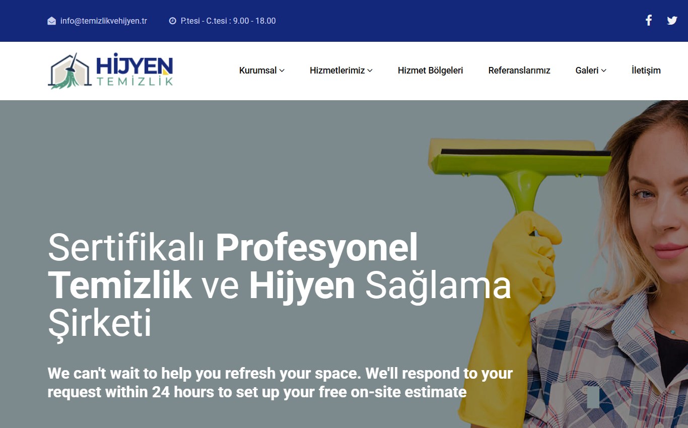Temizlik Şirketi 1 web tasarım teması