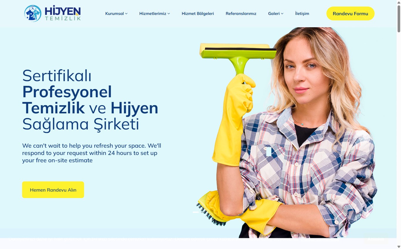 Temizlik Şirketi 3 web tasarım teması