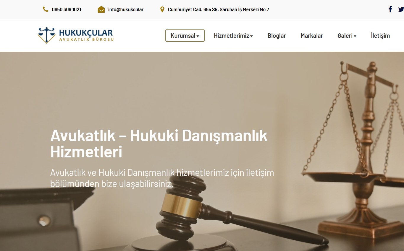 Hukuk & Avukatlık 1 web tasarım teması