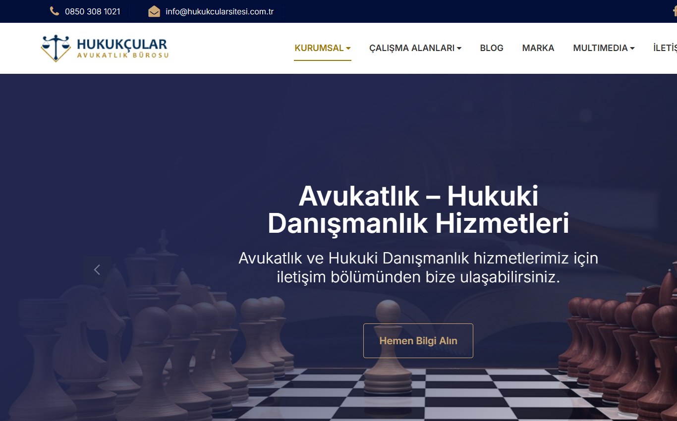 Hukuk & Avukatlık 2 web tasarım teması