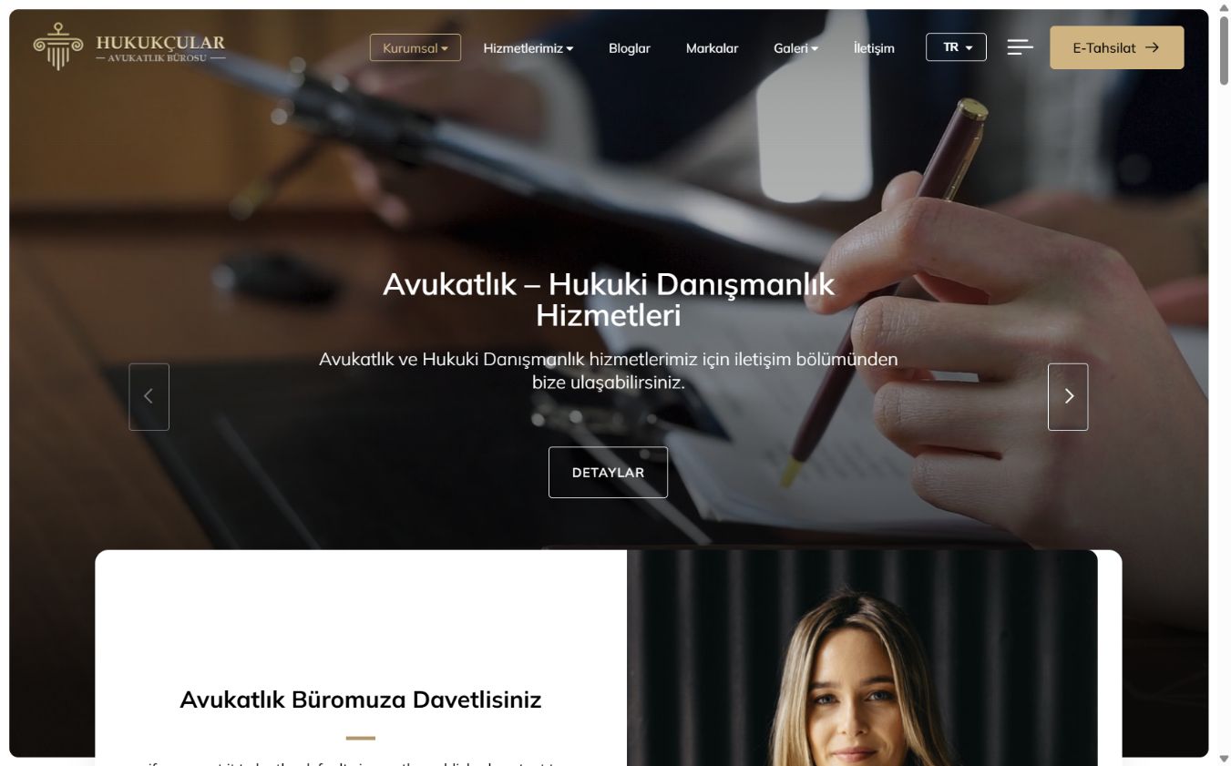 Hukuk & Avukatlık 3 web tasarım teması