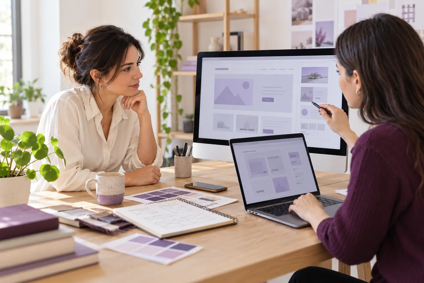 Ağrı Tutak web tasarım rehberine ait temsili hizmet görseli; web arayüzü üzerinde ekip çalışması.
